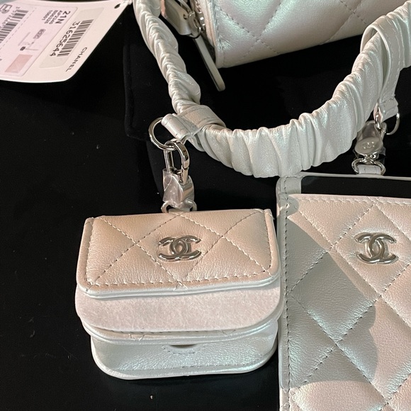 SOLD. NEW Chanel Bumbag Belt bag  Coco Neige Runway Limited Edition Iridescent - Picture 11 of 16